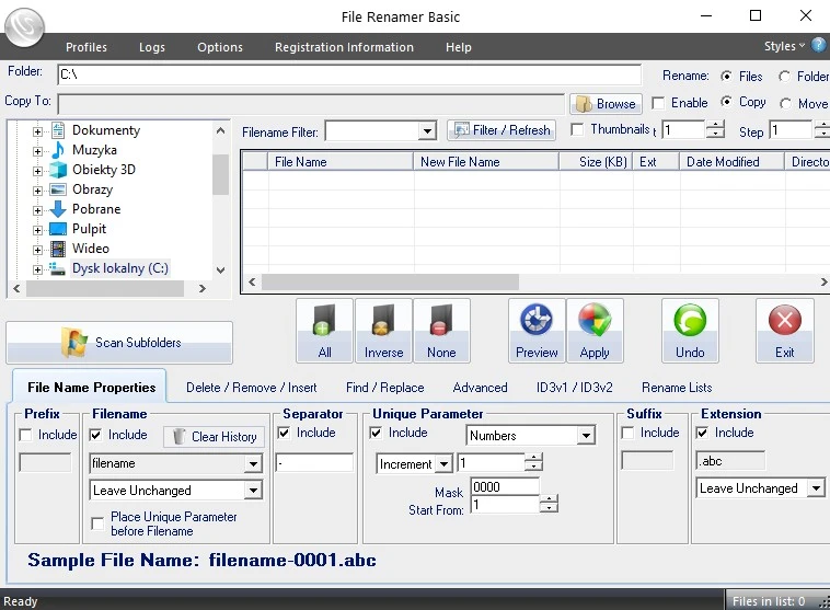 file renamer basic