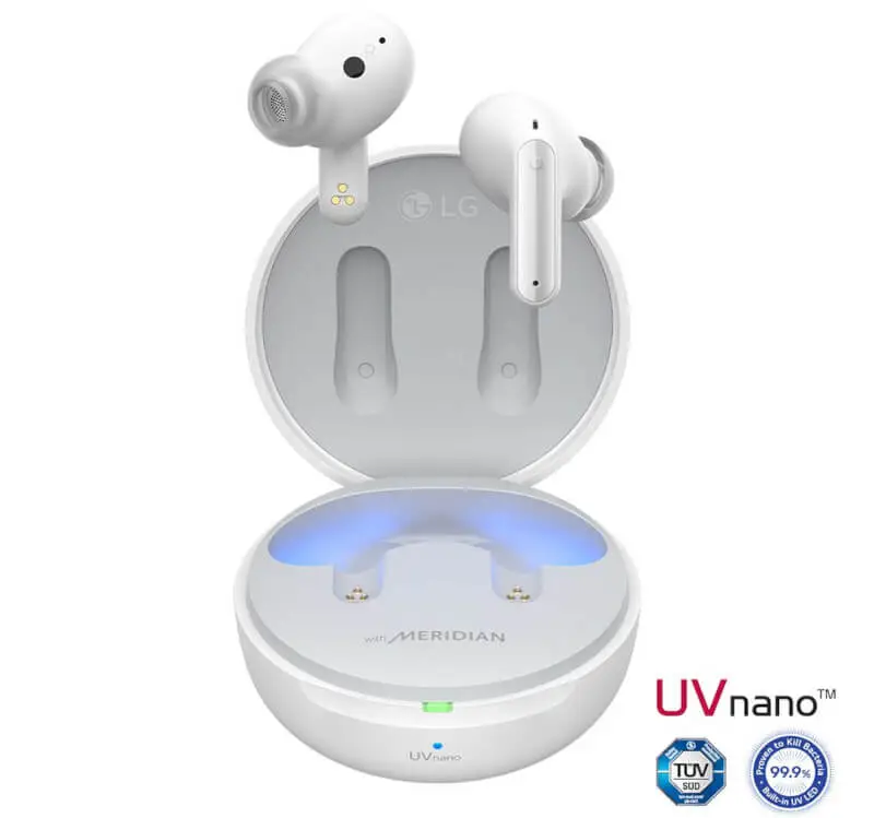 Słuchawki dokanałowe LG Tone Free z etui UV-C