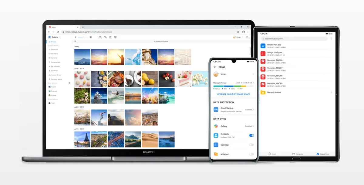 Pliki w usłudze Huawei Drive