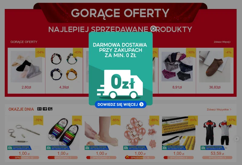 Shopee - darmowa dostawa