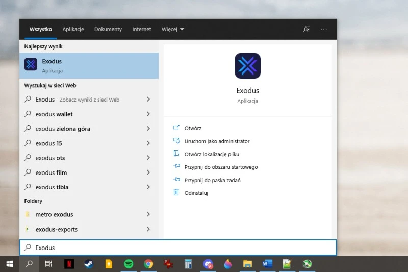 wyszukiwanie windows 10