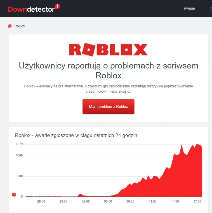 roblox nie dziala