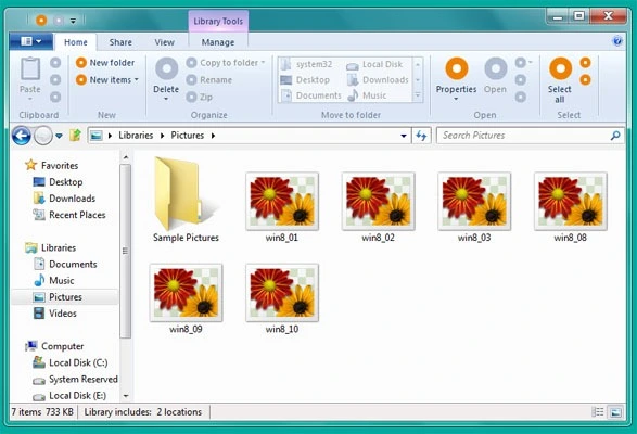 Windows Explorer Ribbon