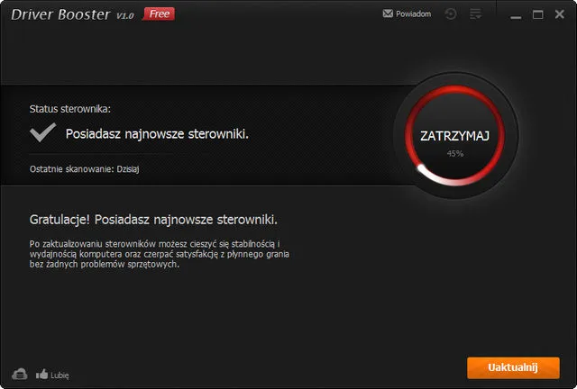 Driver Booster - Skanowanie