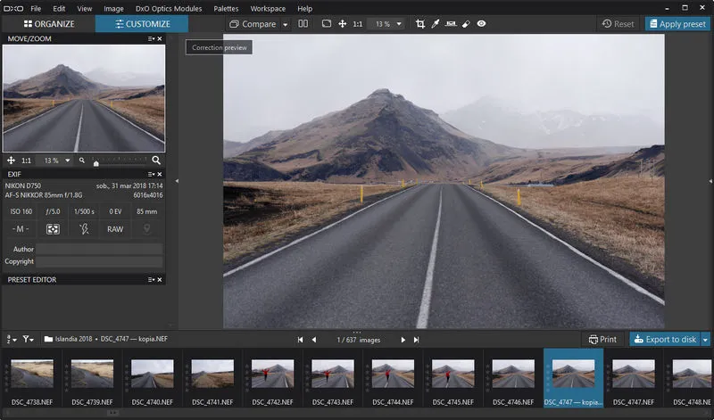 DxO rozdaje licencje na OpticsPro 11 Essential, zaawansowany program do obróbki zdjęć