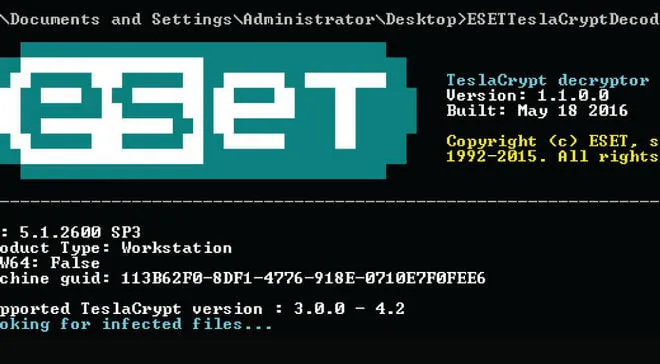 Darmowe narzędzie deszyfrujące pliki od ESET