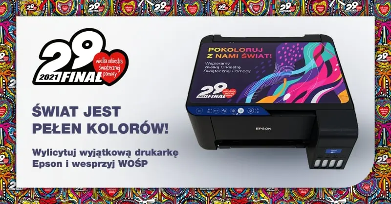 Potrzebujesz drukarki? Wylicytuj spersonalizowany sprzęt Epson na WOŚP