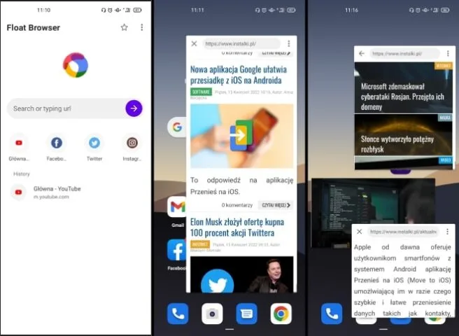 Float Browser – do internetu nie potrzeba dużego ekranu? (recenzja)