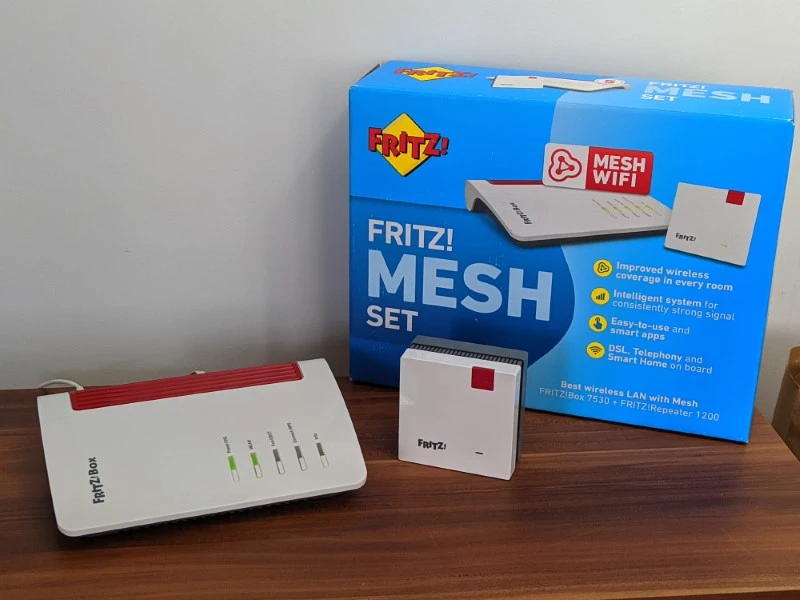 Test zestawu sieciowego Fritz! MESH Set