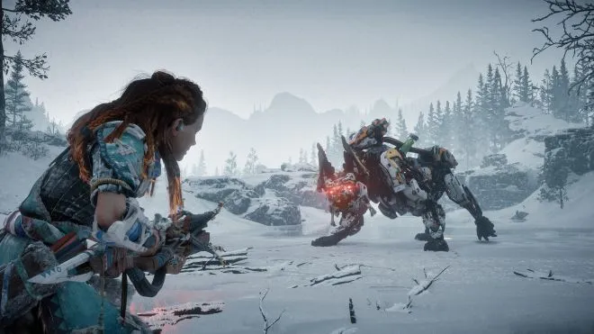 Fragmenty rozgrywki z Horizon Zero Dawn – The Frozen Wilds