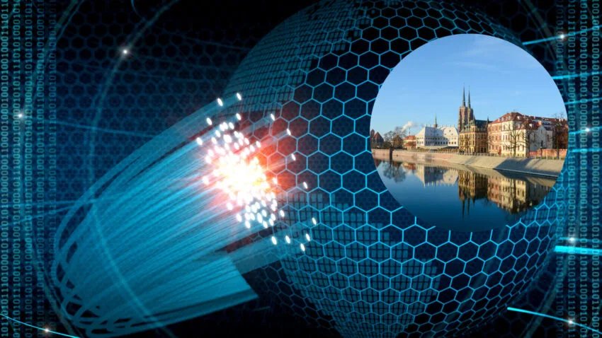 Do Wrocławia dotarł prawdziwie bezprzewodowy światłowód dla firm