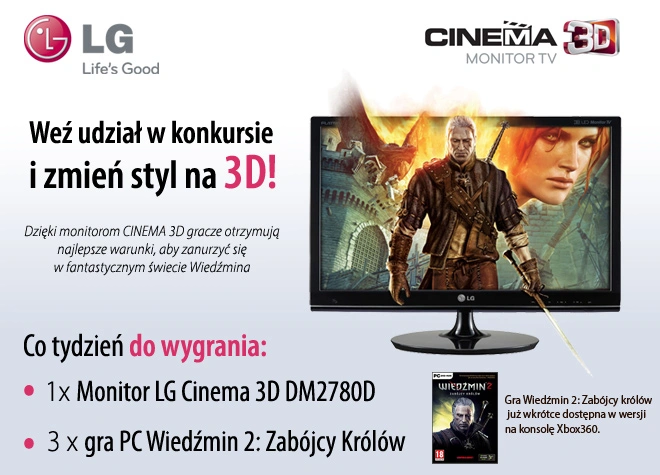 Konkurs LG – Weź udział w konkursie i zmień styl na 3D!