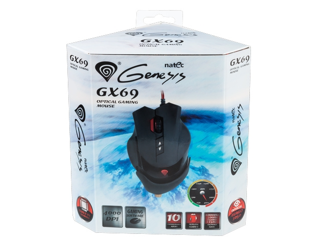 MYSZ NATEC GENESIS GX69 DLA GRACZY 4000DPI
