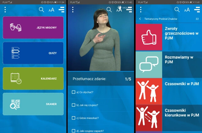 Migaj z nami: PJM – nauka języka migowego na smartfonie (recenzja)