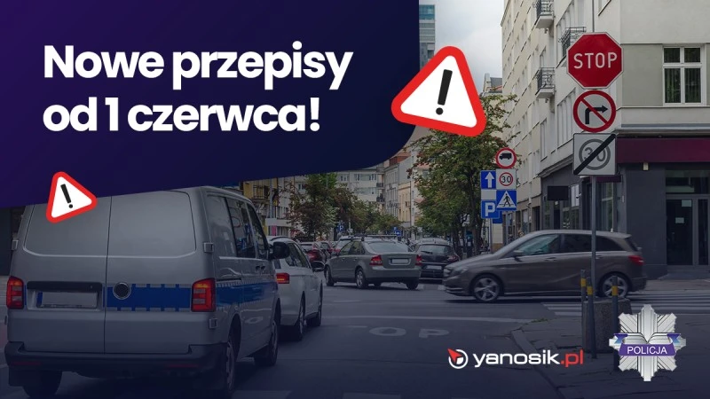 Yanosik i Policja łączą siły. Nowe przepisy od 1 czerwca