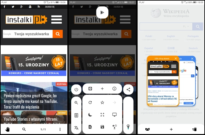 OH Web Browser – lekka przeglądarka, która obsłużysz jedną ręką (recenzja)