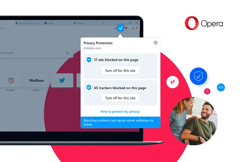 Pobierz przeglądarkę Opera 64 i nie daj się śledzić w Internecie