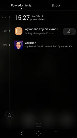 Huawei P8 - Powiadomienia