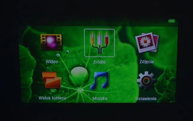 PicoPix 2480 Widok Menu