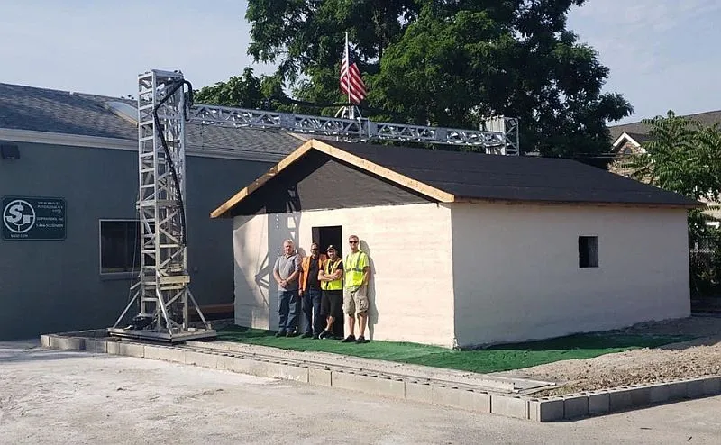 Na drukarce 3D wydrukowano dom w ciągu zaledwie 12 godzin