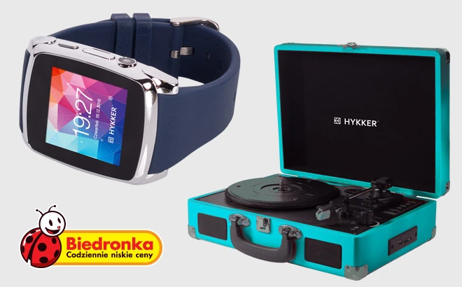Smartwatch Chrono 2 i przenośny gramofon Vintage Sound dostępne w Biedronce