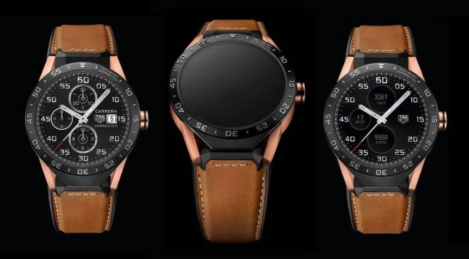 Złoty smartwatch od Tag Heuer