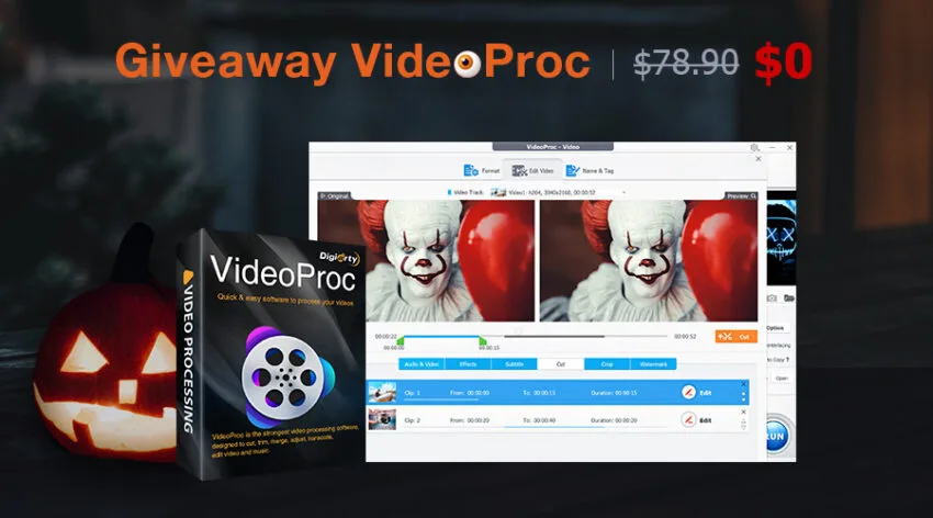 Przerażająco dobra promocja na Halloween! Program VideoProc za darmo
