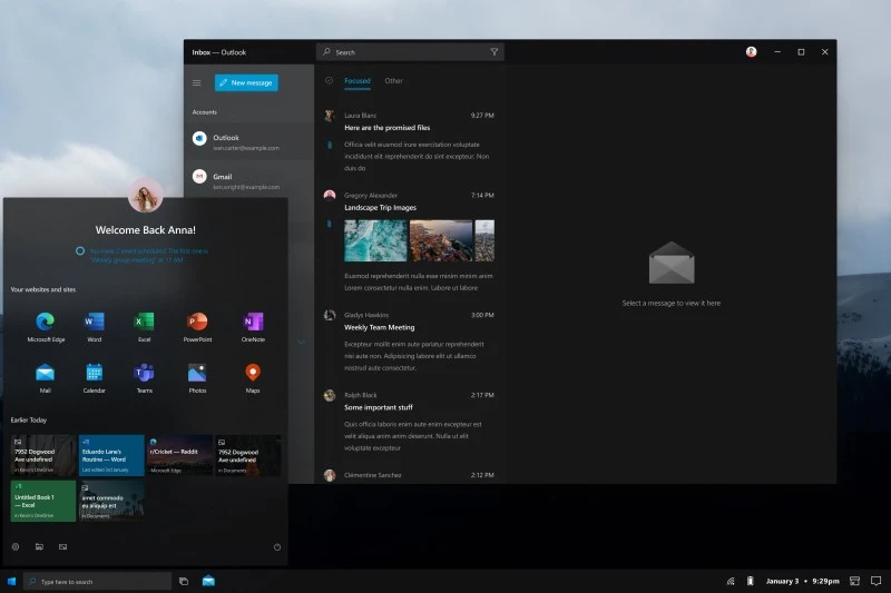 Fluent Design w tym koncepcie Windowsa 10 jest lepszy od propozycji Microsoftu
