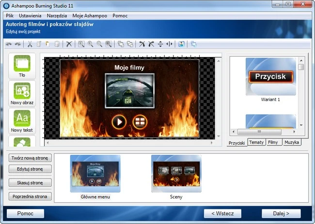 Ashampoo Burning Studio 11 - Authoring filmów