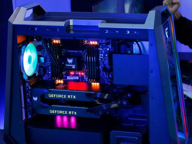 Stacjonarne PC Acer Predator Orion z całą gamą GeForce od RTX 3060 Ti do 3090