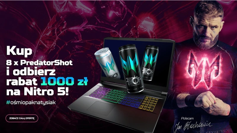 Świetna promocja na laptopy Acer Nitro 5 i Swift 1. Odbierz rabat nawet na 1000 złotych