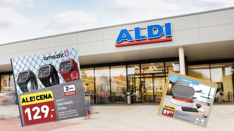 Wyprzedaż gadżetów w Aldi. Smartwatch Amazfit, sterylizator i sprzęt audio za grosze