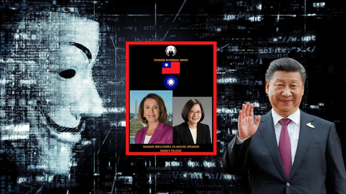 Anonymous ośmieszyli Chiny. Na rządowej stronie wyświetlili treści o Tajwanie