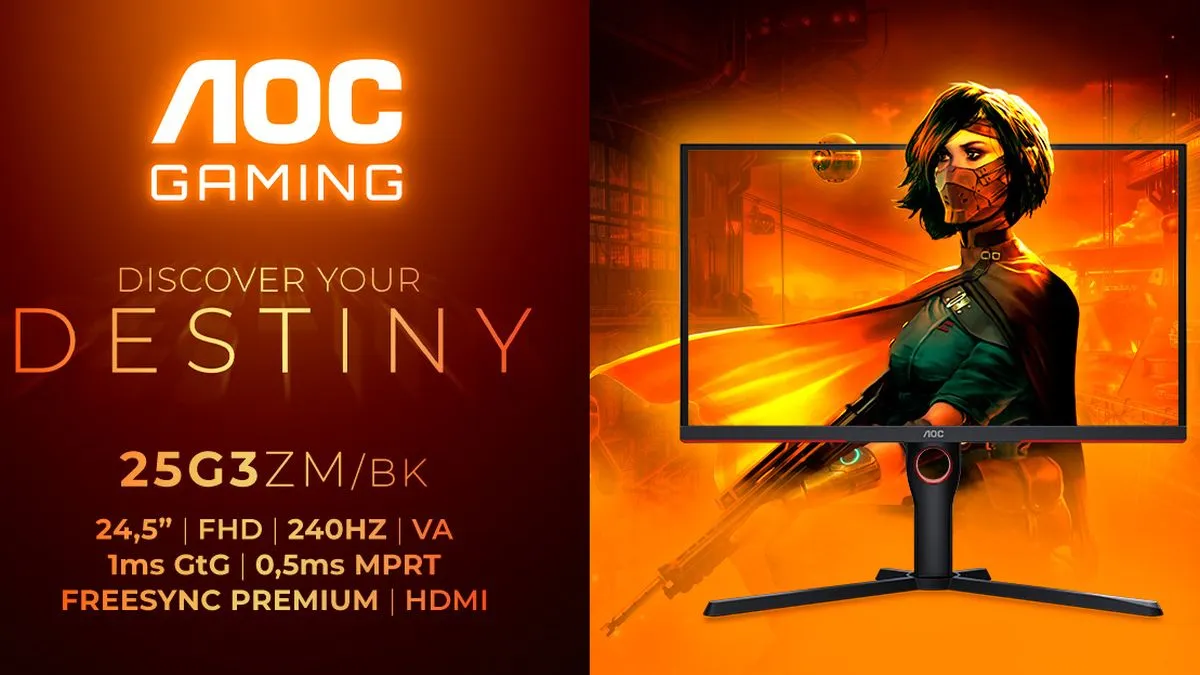 AOC prezentuje szybki i niedrogi monitor do gier