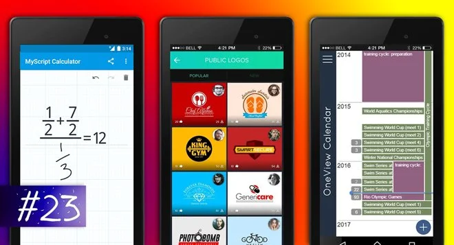 Aplikacje tygodnia #23: własne logo, leczenie uzależnień, wygodny plan lekcji, kalendarz inny niż wszystkie i odręczne kalkulacje