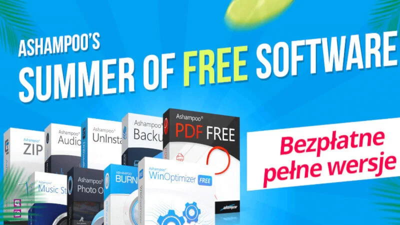 Darmowa paczka aż 9 użytków Ashampoo. Edycja PDF, audio, foto, backupy i inny soft