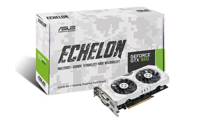ASUS Echelon GTX 950 – limitowana wersja karty graficznej z białym kamuflażem