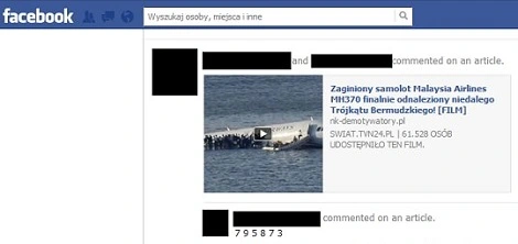 Malezyjski Boeing odnaleziony – nie daj się nabrać na kolejne oszustwo na Facebooku