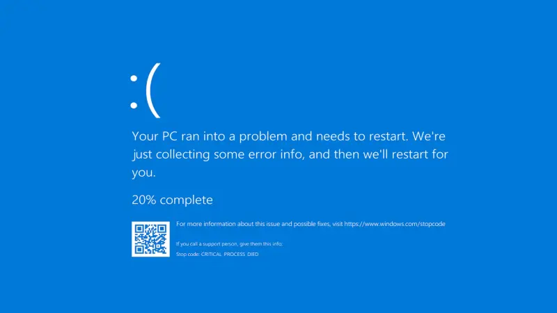 Jak zmieniał się słynny BSOD? Zobacz wszystkie niebieskie ekrany śmierci Windowsa (wideo)