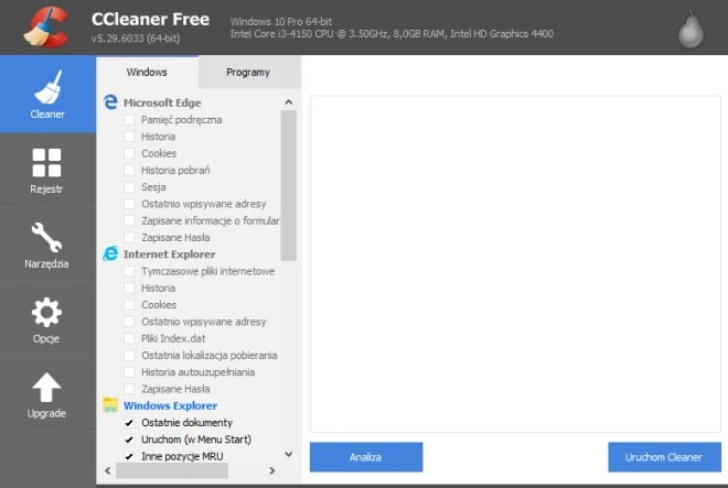 CCleaner 5.29 w pełni kompatybilny z Creators Update