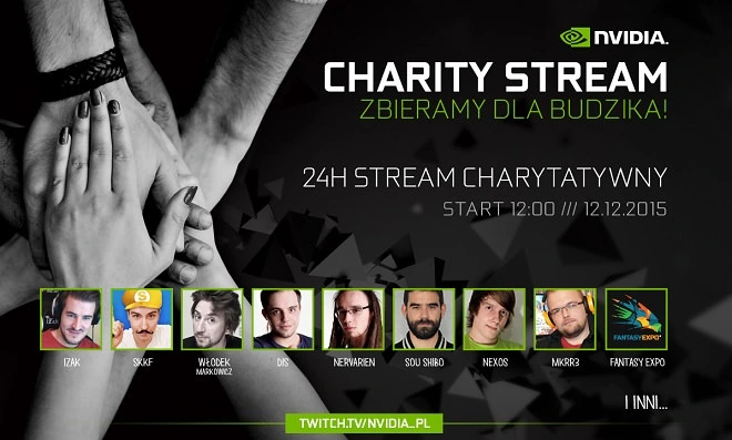 W najbliższy weekend charytatywny stream na Twitchu