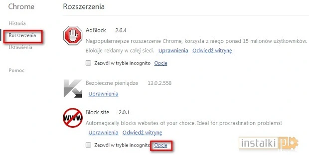 chrome blokowanie stron 4