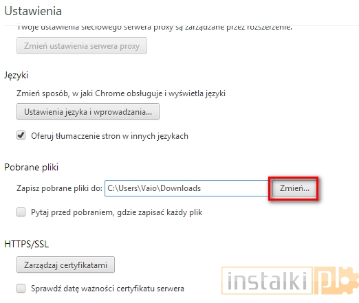 chrome sciezka pobierania 4