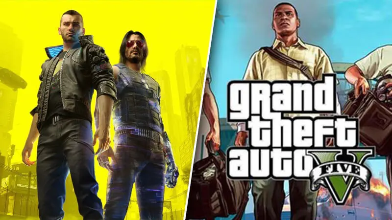 Cyberpunk 2077 porównany do GTA V. Polska gra wydaje się… nieco uboga (wideo)