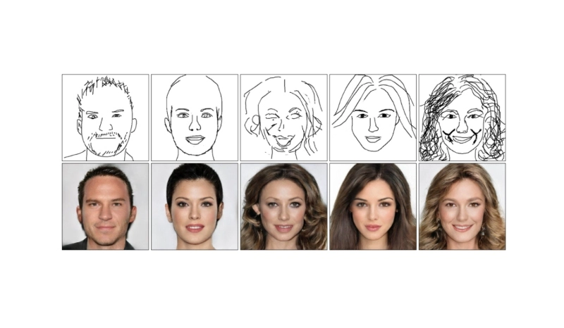 Sztuczna inteligencja zamienia szkic w fotorealistyczny portret