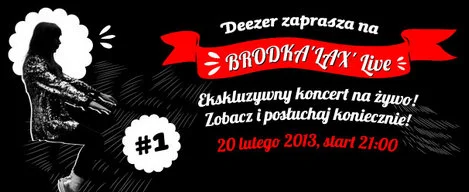 Deezer zapowiada transmisję koncertu Brodki