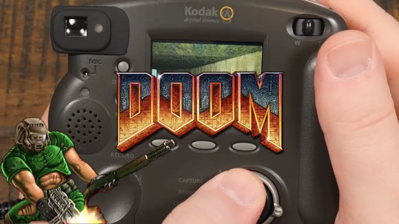 DOOM uruchomiony na aparacie fotograficznym z 1998 roku [wideo]