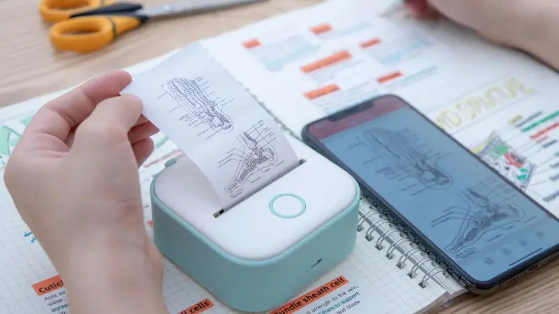 Mała drukarka termiczna Phomemo T02 – działa bez użycia tuszu