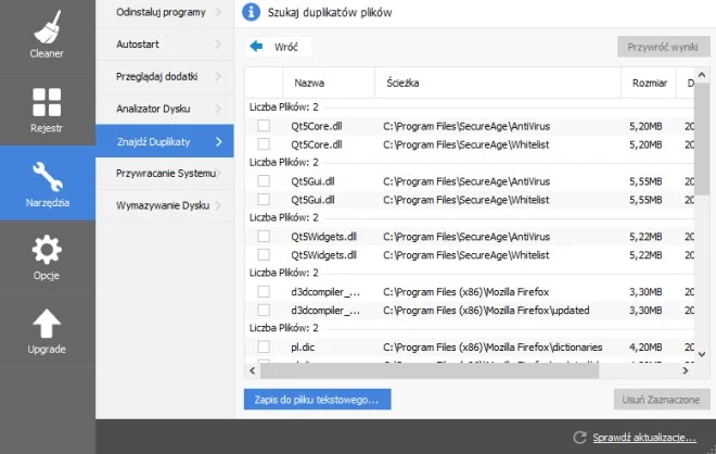 Jak usunąć duplikaty plików?