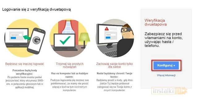 dwustopniowa weryfikacja google 2